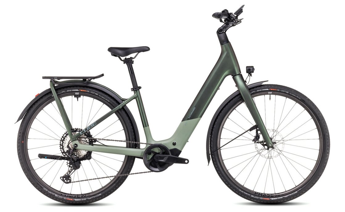 Cube Kathmandu Hybrid C62 SLT 400X - 400 Wh - 28 Zoll - Tiefeinsteiger - 2025 - Grün